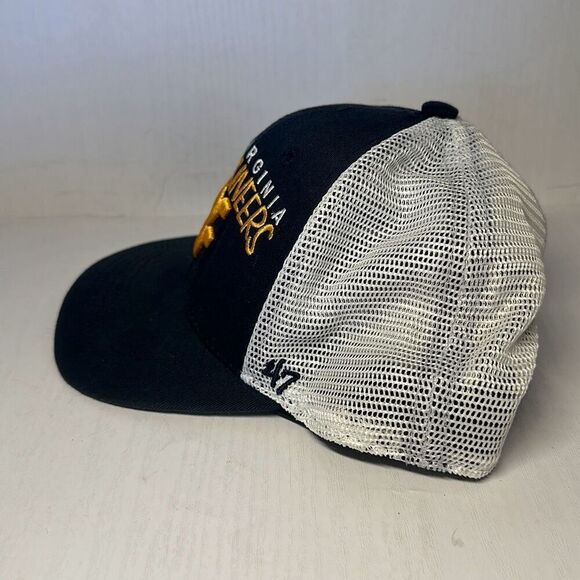 West Virginia Mountaineers WV Adjustable Trucker  Hat Cap 47 Forty Seven - Picture 3 of 9